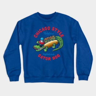 Da Chicago Gator Dog Text Tee Crewneck Sweatshirt